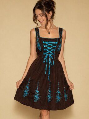 GAUDI LEATHERS Dirndl Style Dress, Size 34 (EU)